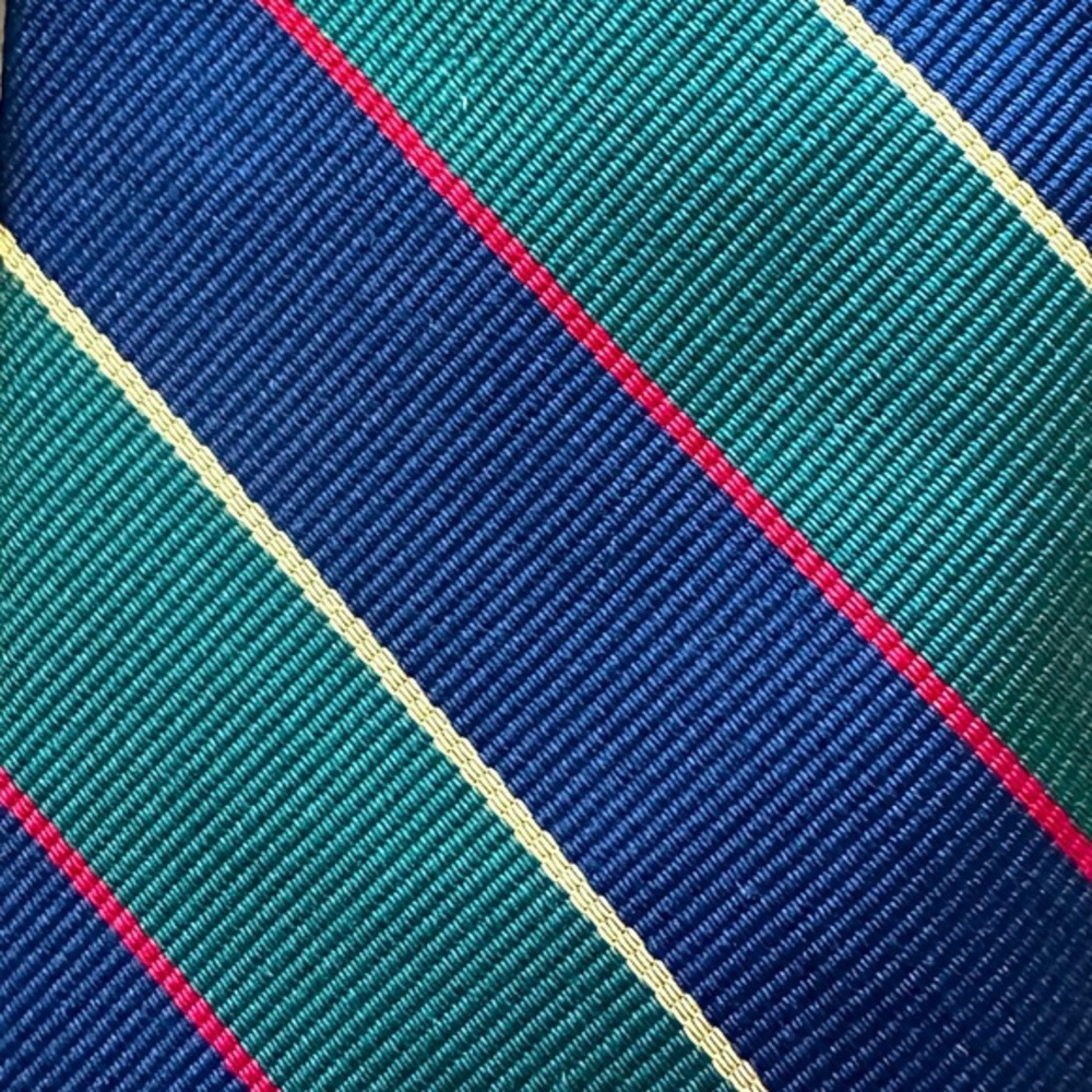 Robert Talbott Classic Repp Striped Silk Tie